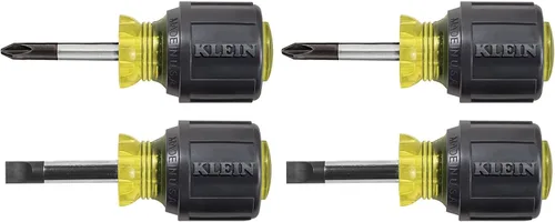 Miniatura 7 de Klein Tools 85071 Juego de destornilladores ranurados y Phillips, fabricado en Estados Unidos, con puntas de gabinete de 5/16 pulgadas y punta