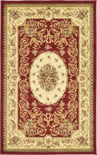 Miniatura 10 de Unique Loom colección Versailles - Alfombra tradicional clásica con motivo de medallón; estilo tradicional; 3 pies y 3 pulgadas x 5 pies y 3