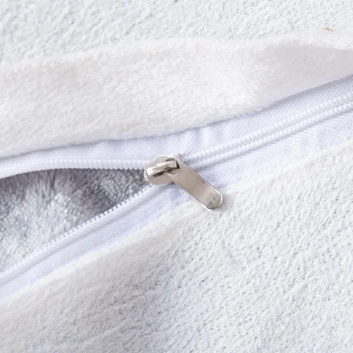 Miniatura 7 de DaDalogy Bedding - Funda para puf otomano de piel sintética [sin relleno] – Rosa Coral Baby Peach Geométrico brillante, suave y acogedor