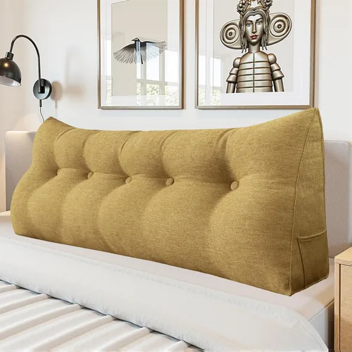 Miniatura 20 de Almohada de Cuña para Cabecero - Almohada Triangular para Cabecero de Cama, Almohada de Cuña para Descanso en la Cama, para Sentarse en la Cama