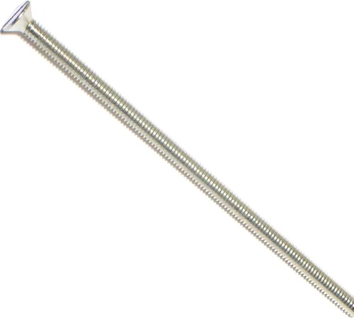 Miniatura 5 de Hard-to-Find Fastener 014973271565 Tornillos de máquina planos ranurados, 0.118 in-0.020 x 0.394 in, pieza-25