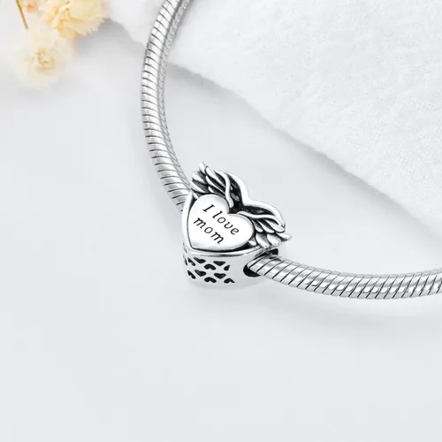 Miniatura 6 de LONAGO Abalorio personalizado con foto de plata de ley 925 con diseño de hueso de perro para pulsera