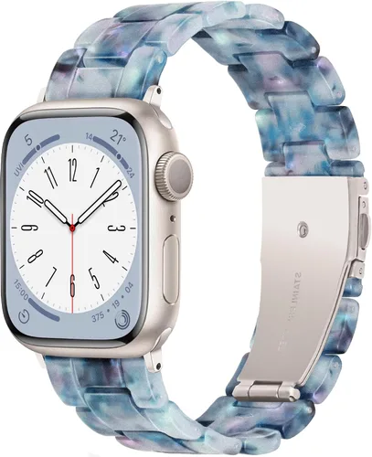 Miniatura 32 de Bandas para Apple Watch Light House - Correas de resina ligera de moda para iWatch para mujeres y hombres 38mm/40mm/41mm/42mm (Series 11 10)