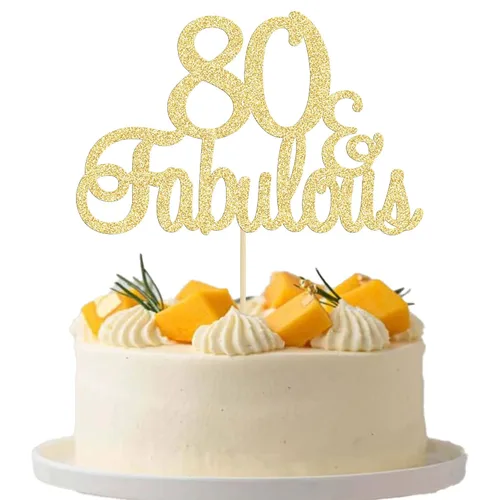 Miniatura 20 de Gyufise 1 decoración de 30 con purpurina dorada y fabulosos adornos para tartas de 30 años y fabulosos adornos para tartas de cumpleaños de 30 años