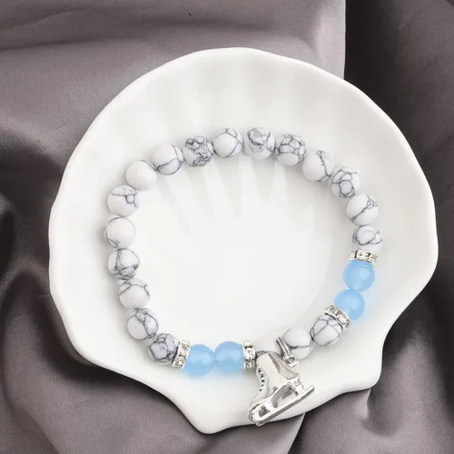 Miniatura 5 de MYOSPARK Pulsera de patinaje sobre hielo, regalo de patinadora artística, joyería para amantes del patinaje para regalos