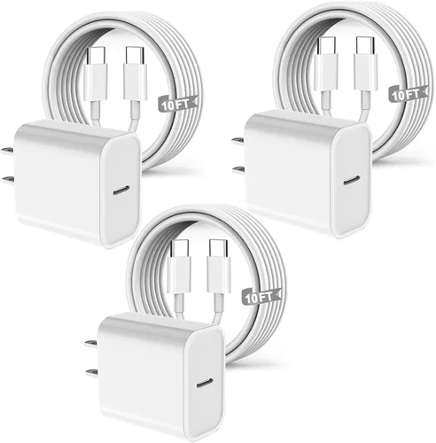 Miniatura 8 de Cargador rápido USB C para iPad, cargador rápido para iPad 2018-2026, bloque de pared con cable USB C a C de 3 pies para iPad Pro M5/M4/13/12.9/11