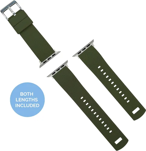 Miniatura 4 de Barton Watch Bands - Extensibles de silicona Elite para reloj - Accesorios y adaptadores negros con deposición física de vapor, de liberación