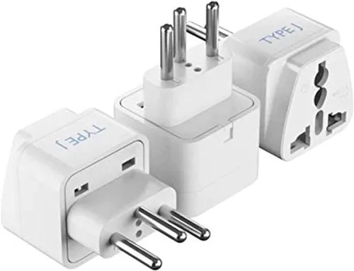 Miniatura 10 de Ceptics Adaptador de viaje para Sudáfrica, Namibia con entrada dual de EE. UU., Tipo M, ultracompacto, seguro con conexión a tierra, perfecto