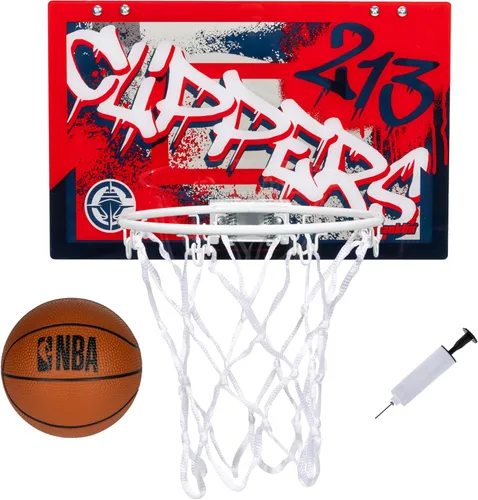 Miniatura 11 de Franklin Sports NBA Team Over the Door Aros de Baloncesto - Mini Aro de Baloncesto Interior para Niños + Juego de Pelota - Mini Aros para Fanáticos