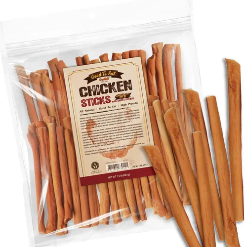 Miniatura 9 de Gootoe Golosinas para perros, carne seca de pollo para perros, golosinas de entrenamiento de perros de alta calidad; alta en proteínas, sin gluten