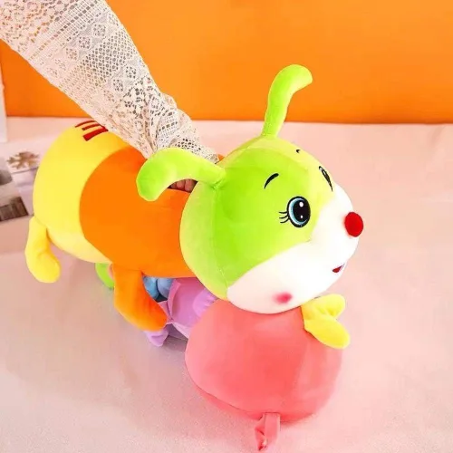 Miniatura 8 de AOQI Almohada de peluche multicolor de oruga grande para abrazar, bonita almohada suave de felpa, juguete de peluche gigante, regalos