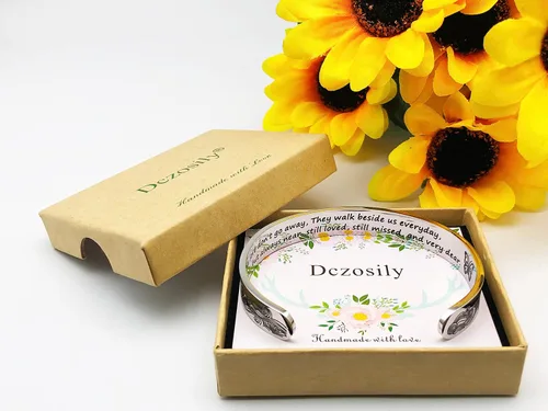 Miniatura 252 de Pulseras inspiradoras para mujer, joyería de acero inoxidable, con refranes, pulsera motivacional con mensaje oculto, pulseras grabadas para mejor