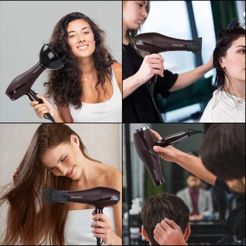Miniatura 6 de Secadoras profesionales de pelo de 2000 vatios, ideales para salón de belleza, con motor de CA, de soplado iónico negativo con peine concentrador