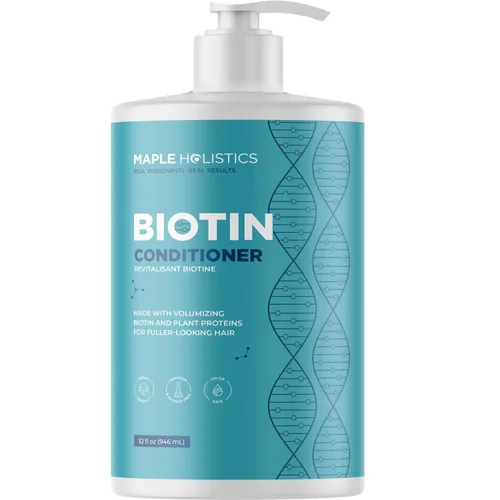 Miniatura 9 de Acondicionador de Biotina para Cabello Ralo - Acondicionador Voluminizador para Cabello Fino, Delgado y Débil - Sin Sulfatos, Parabenos y Silicona