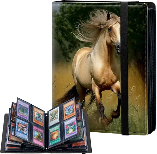 Miniatura 16 de Carpeta de tarjetas de 4 bolsillos con capacidad para 160 tarjetas, carpeta de álbum de coleccionista de libros de tarjetas para Yugioh, MTG, TCG