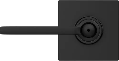 Miniatura 8 de Schlage F40 LAT 622 COL Latitude - Manija de puerta con moldura Collins, cerradura de privacidad para dormitorio y baño, negro mate