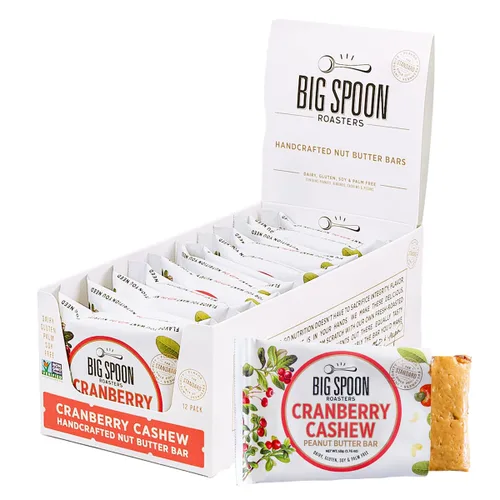 Miniatura 9 de Big Spoon Roasters Figgy Chai - Barras de mantequilla de nueces, barras bajas en carbohidratos y altas en proteínas con proteína de guisante sin