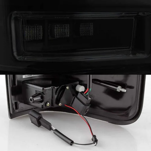 Miniatura 7 de AKKON - Compatible con barra de luz LED negra ahumada para Ford F150 Pickup Styleside V2 04-08, par izquierdo+lado derecho Carcasa de humo negro
