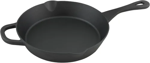 Miniatura 7 de Crock Pot Artisan - Sartén redonda de hierro fundido esmaltado, 8 pulgadas, color rojo escarlata