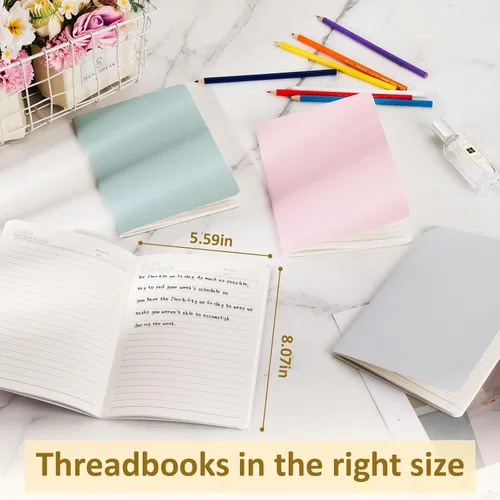 Miniatura 4 de Ddaowanx Paquete de 24 cuadernos rayados coloridos, diarios a granel, 72 páginas, 36 hojas, 8.3 x 5.5 pulgadas, tamaño A5, cuadernos de escritura