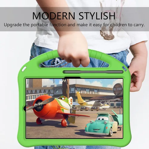 Miniatura 5 de Funda para niños para Xiaomi Pad 5 de 11 pulgadas 2021, ligera, a prueba de golpes, con soporte de mango convertible y correa para el hombro, funda