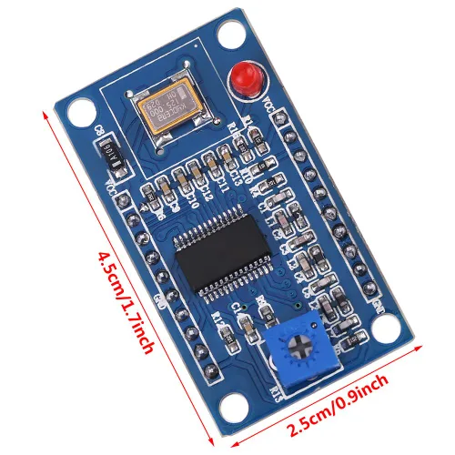 Miniatura 7 de Generador, módulo generador DDS AD9850, 2 ondas sinusoidales y 2 onda cuadrada, 0-40MHz