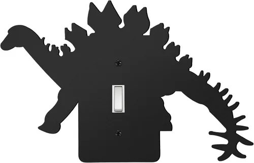 Miniatura 11 de Cubierta de Interruptor de Luz de Oso de Metal Alce Árbol Montaña Alce Placa de Interruptor de Luz Negra Cubierta de Enchufe de Bosque Interruptor