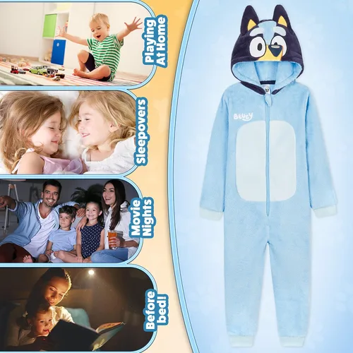 Miniatura 5 de Bluey Pijamas de forro polar para niños y niñas