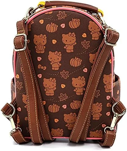 Miniatura 4 de Loungefly Sanrio Hello Kitty Pumpkin Spice Adult Womens Convertible Mini Backpack Purse