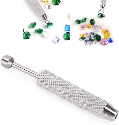 Miniatura 5 de Soporte profesional para púas, herramienta de recogida de acero inoxidable, 4 puntas, pinzas de garra, piezas de cuentas, pinzas de punta