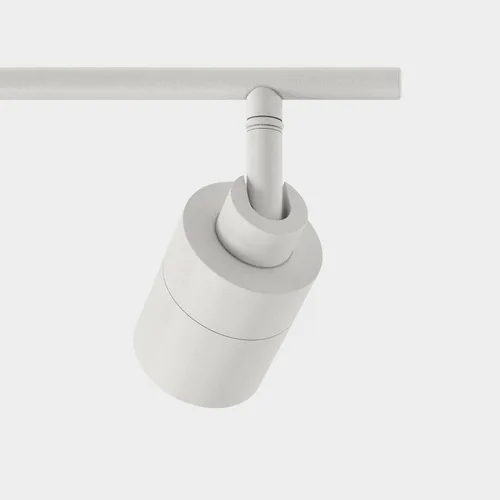 Miniatura 5 de Shura - Luz de pista blanca de 2 luces con cabezales ajustables, bombillas LED integradas, kit de iluminación de riel de 15 pulgadas, luz de techo