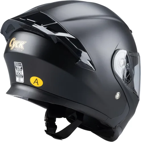 Miniatura 5 de Casco integral para hombres y mujeres adultos con protector solar ahumado B negro mate