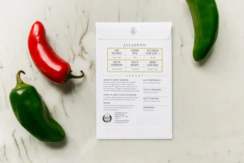 Miniatura 2 de Sereniseed Semillas vegetales orgánicas certificadas (paquete de 20) – sin OMG, polinizadas abiertas – Albahaca, guisante a presión, brócoli