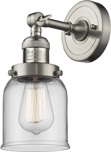 Miniatura 20 de Innovations 203-BB-G54 1 Aplique de luz, pantalla de campana pequeña, latón cepillado