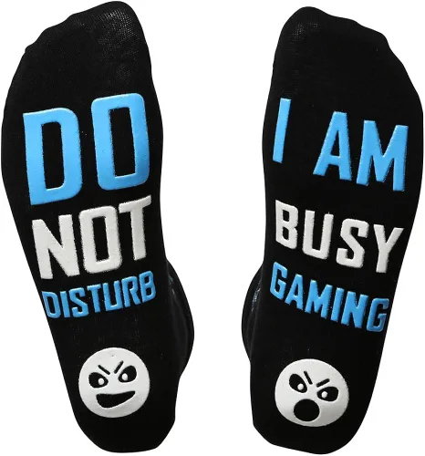 Calcetines de juego Do not molestar Im Gaming Socks para hombres, niños y adolescentes, regalos para jugadores, calcetines divertidos y regalos