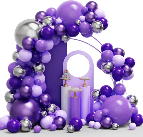Miniatura 16 de Kit de arco de guirnalda de globos de color dorado y negro, 134 globos metálicos dorados y negros con diferentes tamaños para graduación
