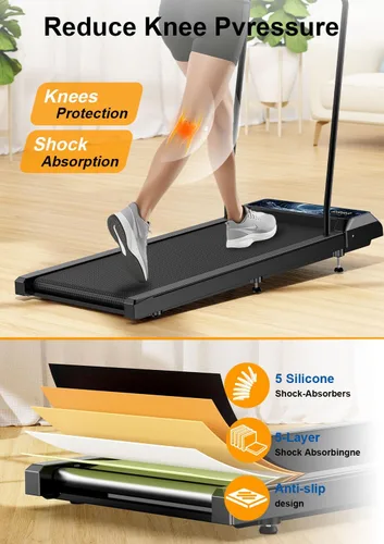Miniatura 6 de Walking Treadmill Pad with Incline, Walking 2.5HP for Home and Office, 265Lbs Weight Capacity, Treadmill with APP & Remote Control, LED Display Moon