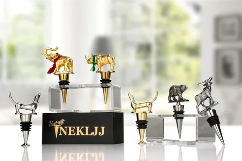 Miniatura 4 de Tapón decorativo para botella de vino de perro salchicha, tapón de vino para regalo, bonito tapón de vino, accesorios únicos para vino