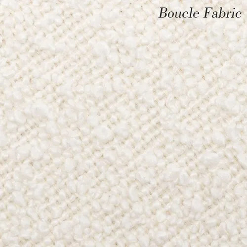 Miniatura 8 de Zesthouse Silla de escritorio moderna con ruedas, silla giratoria blanca para niñas y mujeres, silla tapizada para oficina en casa, sillón Boucle