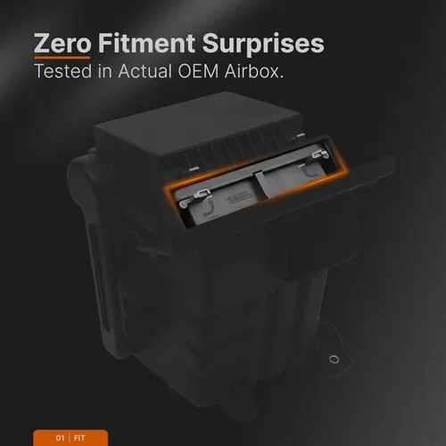 Miniatura 2 de Filtro de aire de motor Spearhead MPG Defense Max Thrust para vehículos de todo kilometraje, se adapta como el OEM, restaura MPG y aceleración