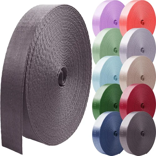 Miniatura 16 de Correas de nailon de 1 pulgada 1.5 pulgadas 2 pulgadas correa de nailon correas de mochila, 10 25 50 3.3 yardas correas Luz roja