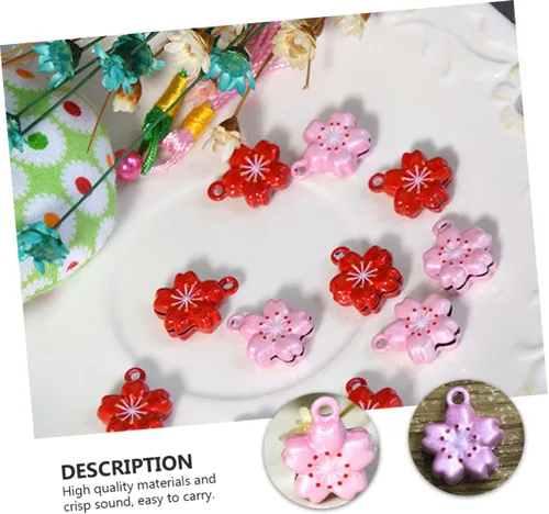 Miniatura 2 de POPETPOP Collares para cachorros, 5 piezas, aretes blancos de campana, mini collar de cachorro, collar de perro, dijes de joyería, pendientes