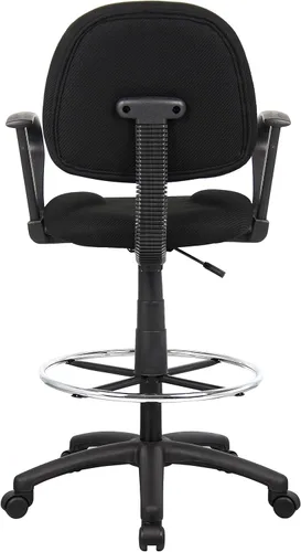 Miniatura 7 de Silla de escritorio ergonómica de Boss Office Products sin posabrazos, color azul, Tela Metal, Negro
