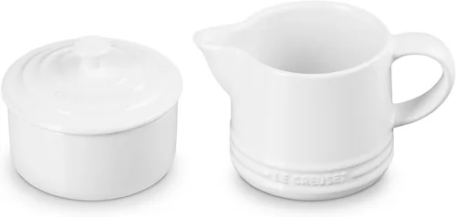 Miniatura 12 de Le Creuset Stoneware Signature, Artichaut Cream & Sugar Set, Crema: 10.1 fl oz, Azúcar: 8oz