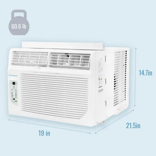 Miniatura 3 de Keystone Aire acondicionado de ventana y pared de 8,000 BTU con calefacción suplementaria de 3,500 BTU, 115 V, unidad de aire acondicionado