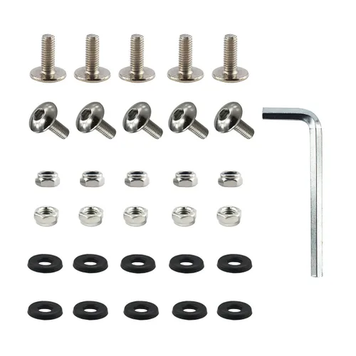 PRO BAT Guardabarros de cuerpo de plástico M6 Kit de arandela y tuerca de 0.236 in/0.23 pulgadas para 50cc 70cc 90cc 110cc 125cc 150cc 200cc 250cc