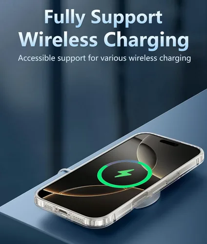 Miniatura 769 de FNTCASE Funda para iPhone 13 Pro-Max: Fundas magnéticas transparentes compatibles con Magsafe Slim anti amarillamiento protección contra caídas
