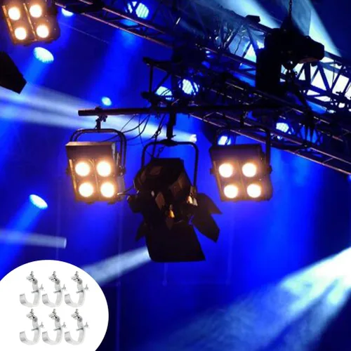 Miniatura 3 de VICASKY Gancho de luz de escenario, accesorios de DJ, abrazaderas de alta resistencia, abrazaderas de ganchos de alta resistencia, braguero