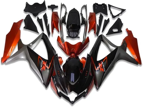 Miniatura 36 de Carenado de carrocería de plástico plateado blanco negro apto para Suzuki 2008 2009 2010 GSXR 600 750 inyección ABS nuevo Aftermarket Kit de marco