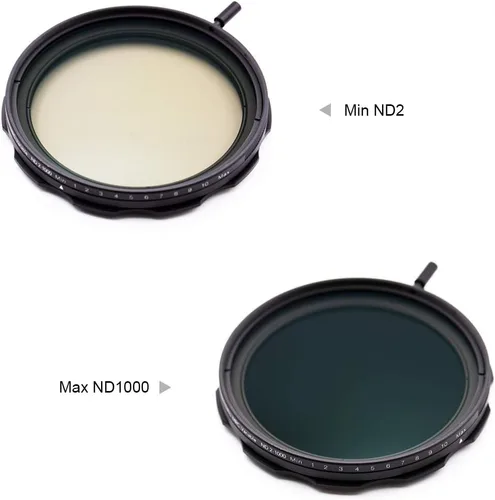 Miniatura 6 de JONGSUN Filtro ND variable de 2.441 in, S-Pro MRC de 16 capas de nano revestimientos, más de 10 paradas ND2-ND1000 graduado de ajuste continuo, kit